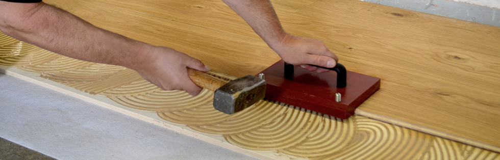 Vollflächige Verklebung