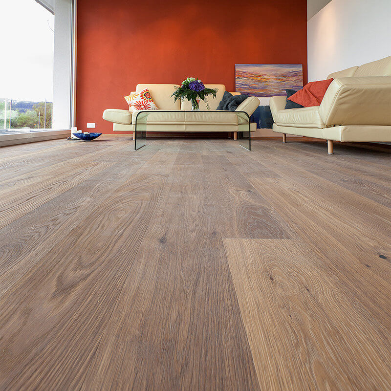 Parkett Berg & Berg, Landhausdiele, Eiche Monte Rosa, geölt weiss