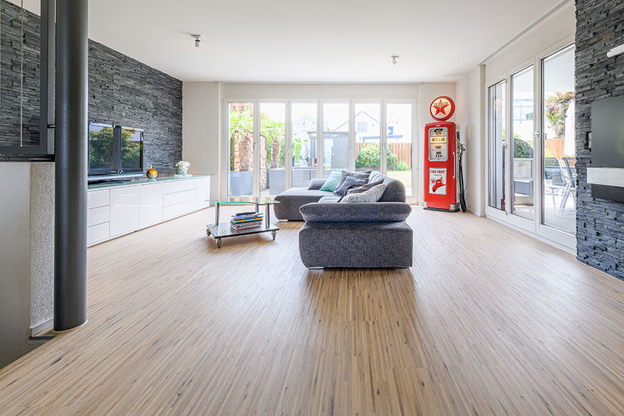 Parkett Edelweiss, XS Hochkant Design, 3-Schicht, Eiche Pingado, wohnfertig geölt weiss