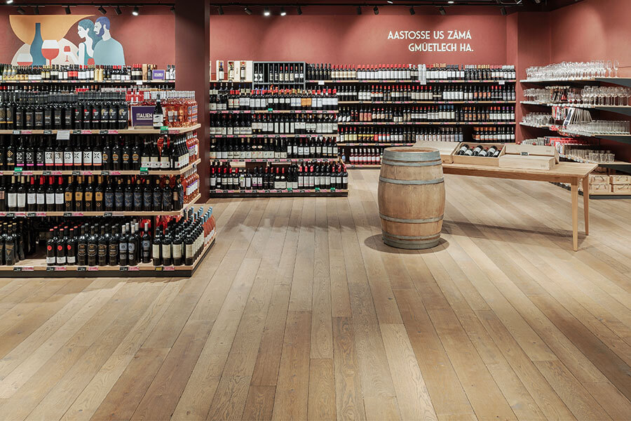 Parkett Nova Antica Club, Mehrschicht-Landhausdiele, franz. Eiche Base fumé clair, gealtert, Tralee