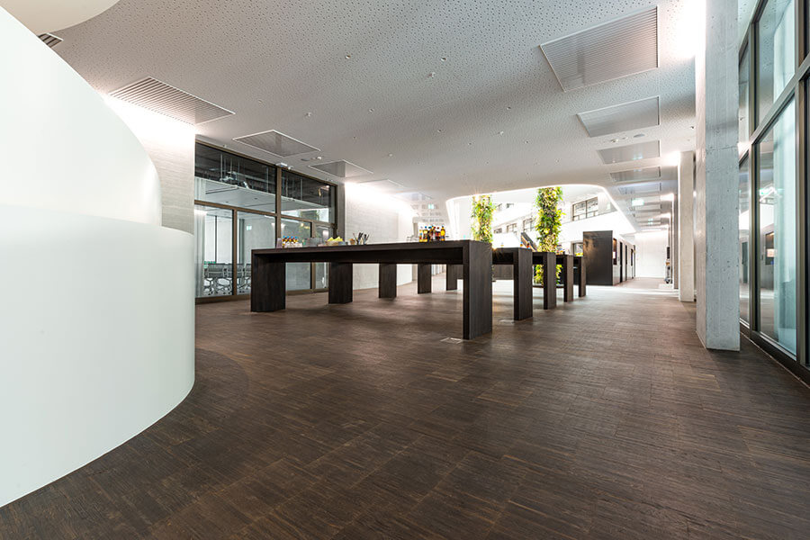 Parkett Nova Collante Hochkant, Industrieparkett, Räuchereiche Camino, geölt natur