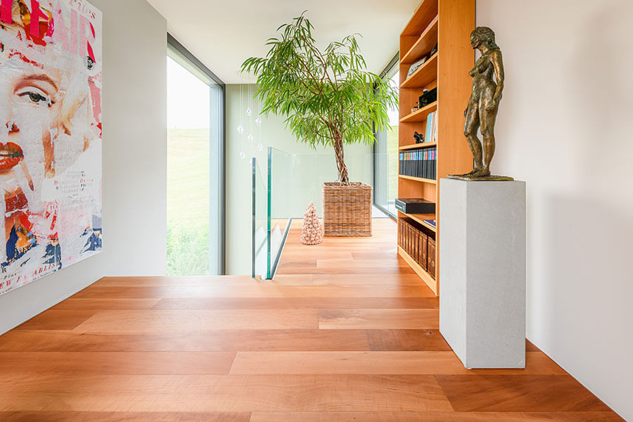 Parkett Ponte Vecchio, Landhausdiele 3-Schicht, Birnbaum europ. gedämpft, lebhaft, geölt natur